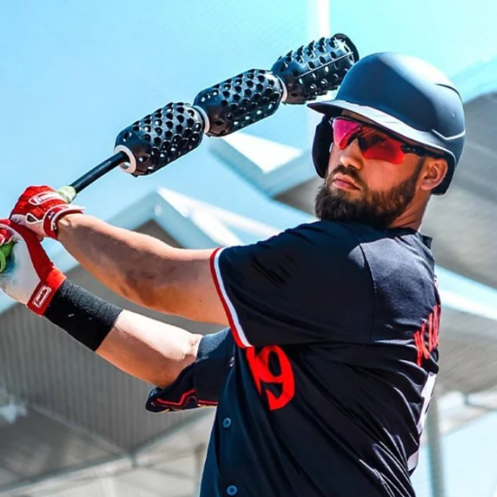 AERO-BAT WITH AERO-BALLS Baseball/Softball Swing Speed Trainer and On-Deck Warm Up Device - Image 2