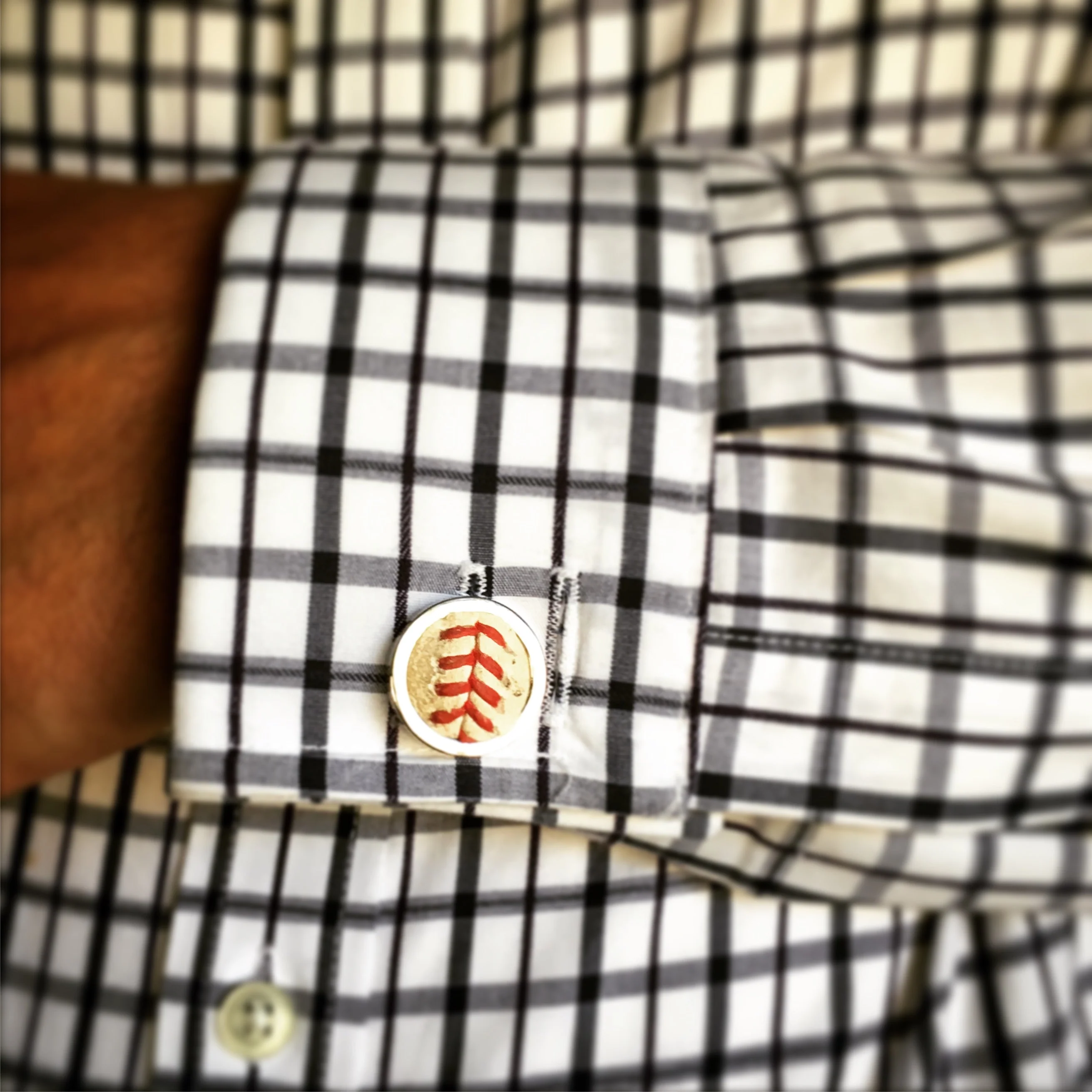 Baseball Seam Cufflinks - Image 8