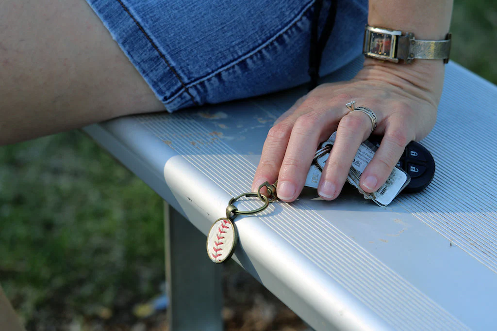 Baseball Seam Keychain - Image 3