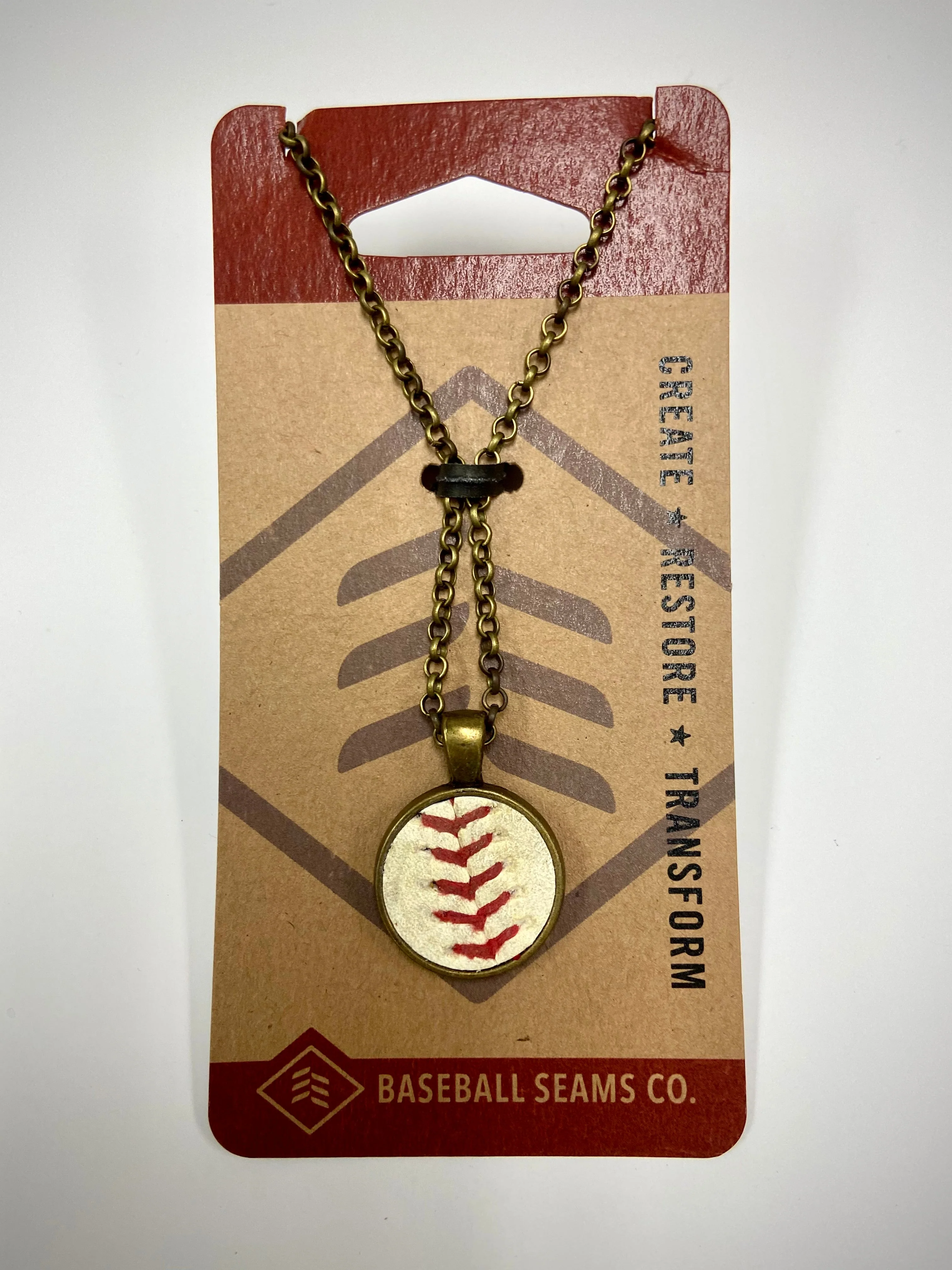 Baseball Seam Pendant Necklace - Image 12