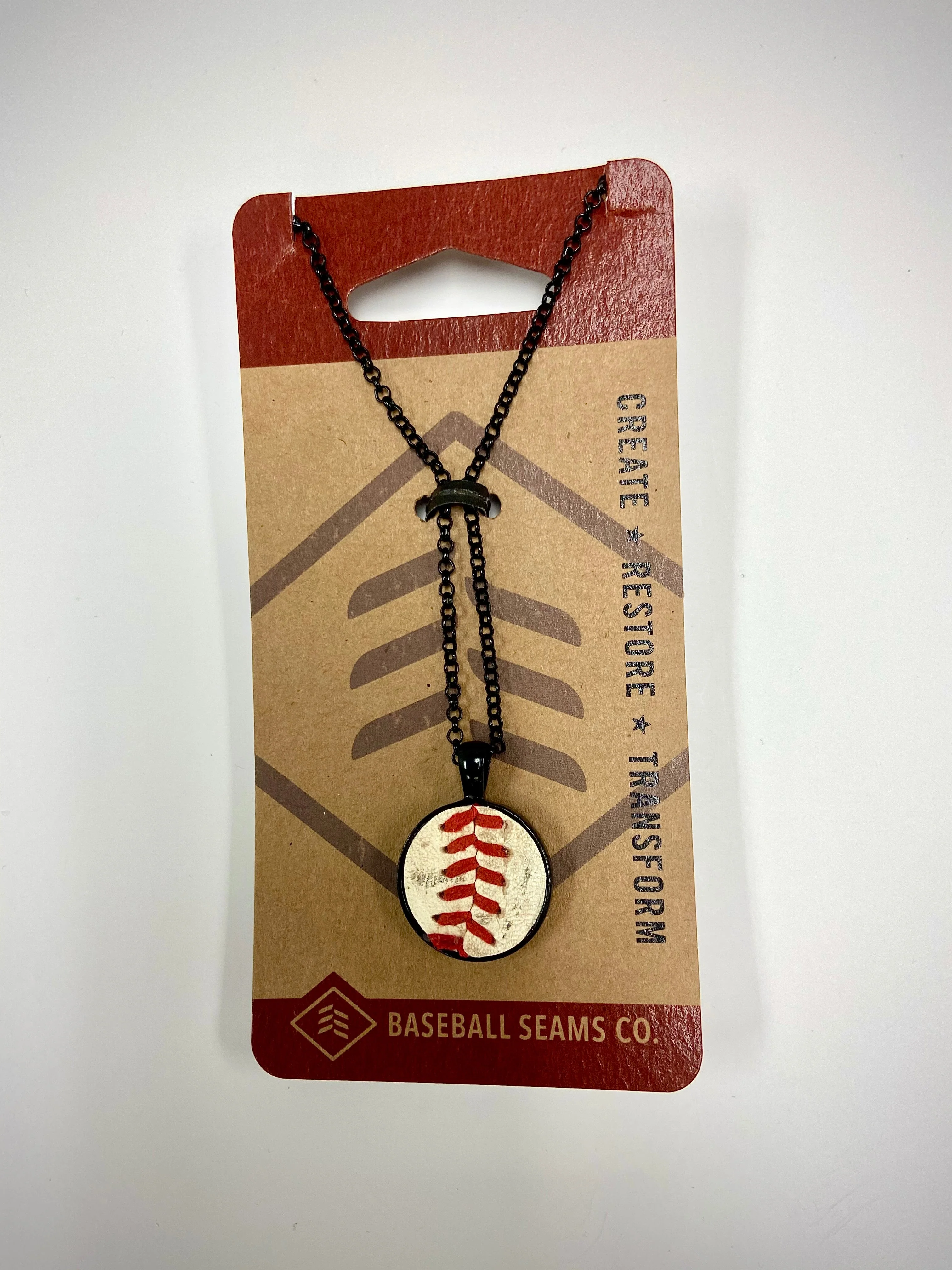 Baseball Seam Pendant Necklace - Image 15