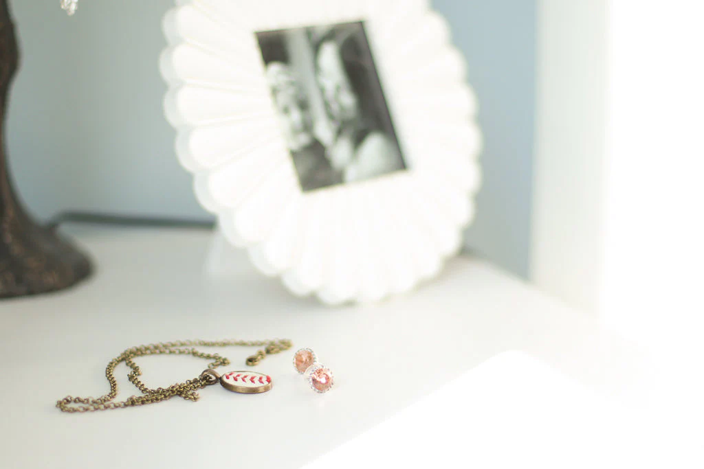 Baseball Seam Pendant Necklace - Image 8