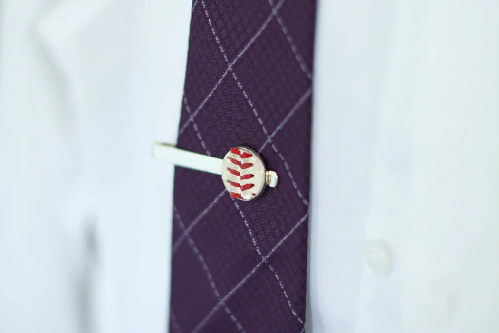 Baseball Seam Tie Clip - Image 2