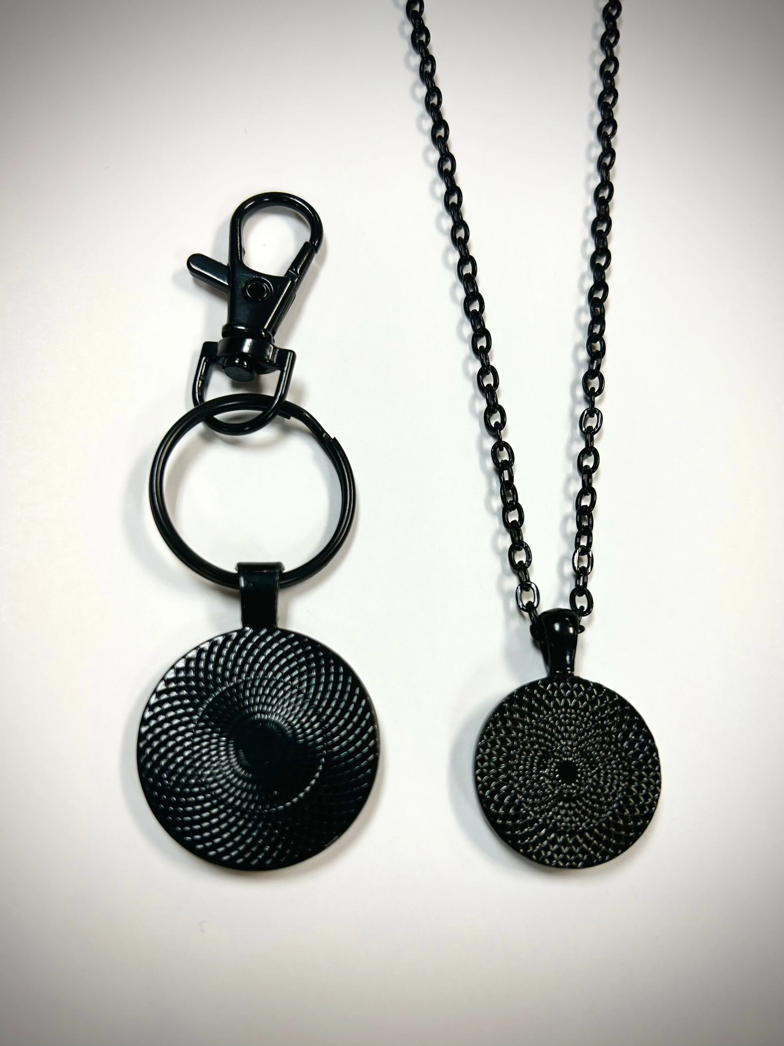 Black Baseball Seam Keychain - Image 3