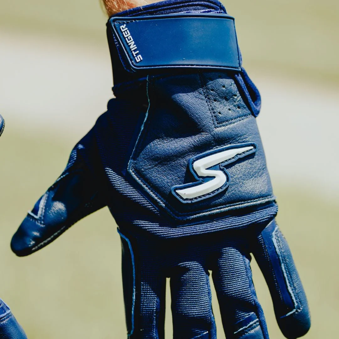 Color Crush Batting Gloves - Navy (Bee Logo) - Image 3