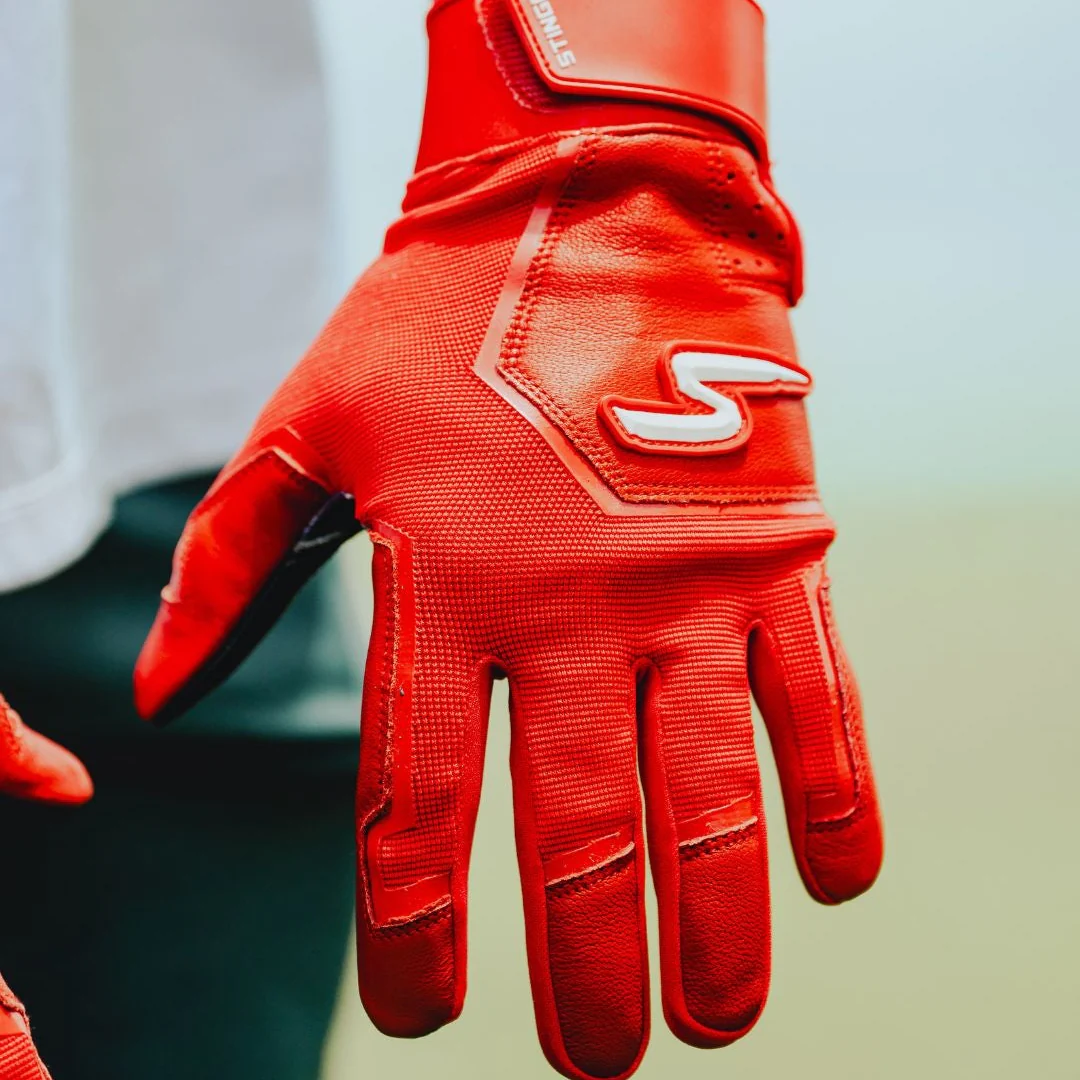 Color Crush Batting Gloves - Red - Image 3