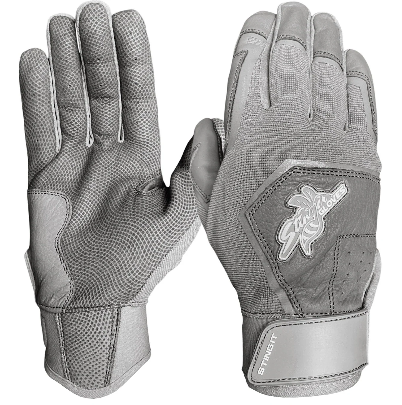 Color Crush Batting Gloves - Smoke Gray (Bee Logo)