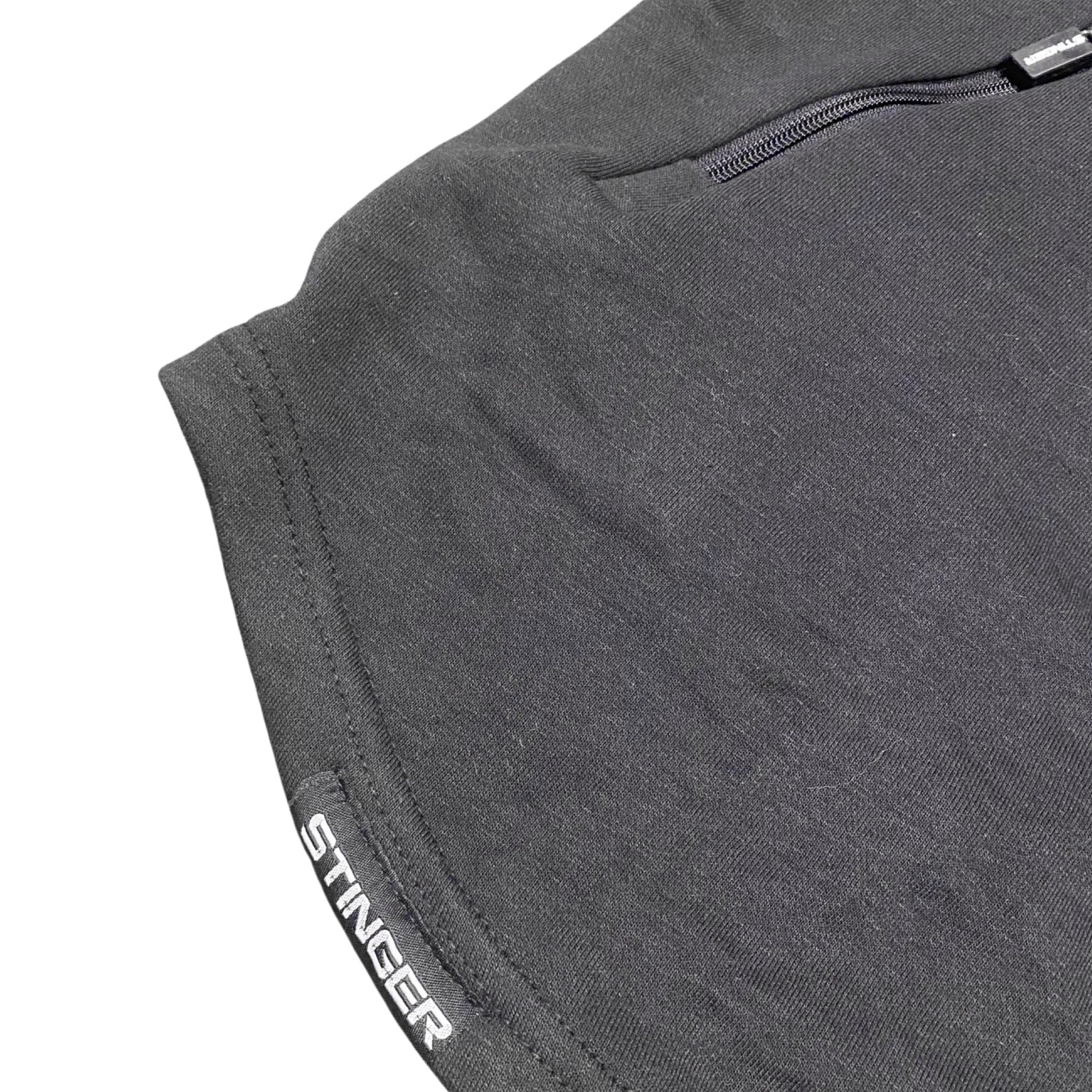 Half Sleeve Hoodie - Black - Image 3
