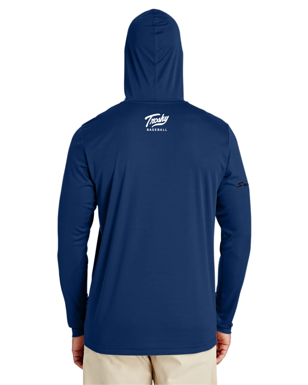 Long Sleeve w/ Hoodie Trosky Baseball Shirt - Image 7