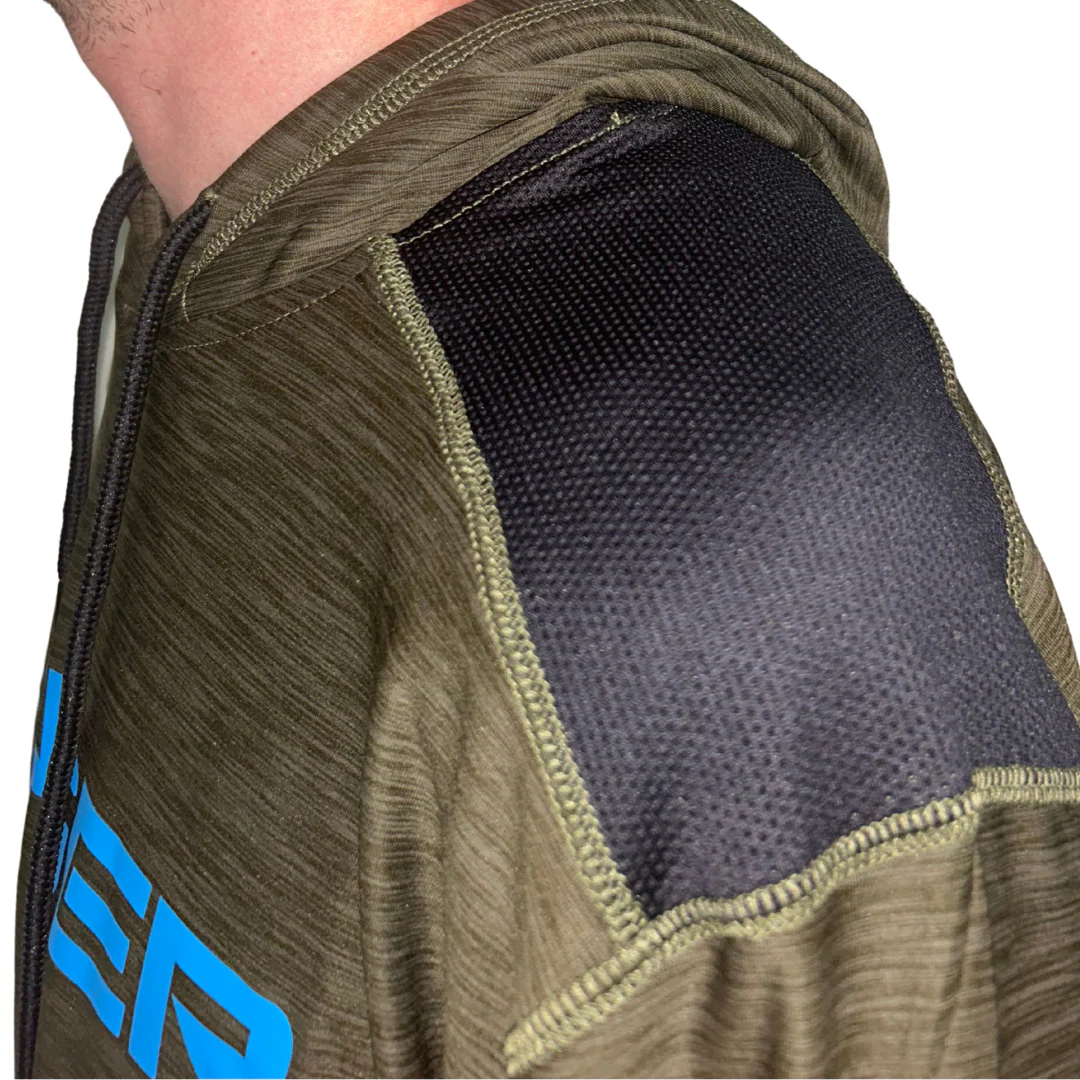 Premium Lightweight Hoodie - Heather Military Green - Image 2