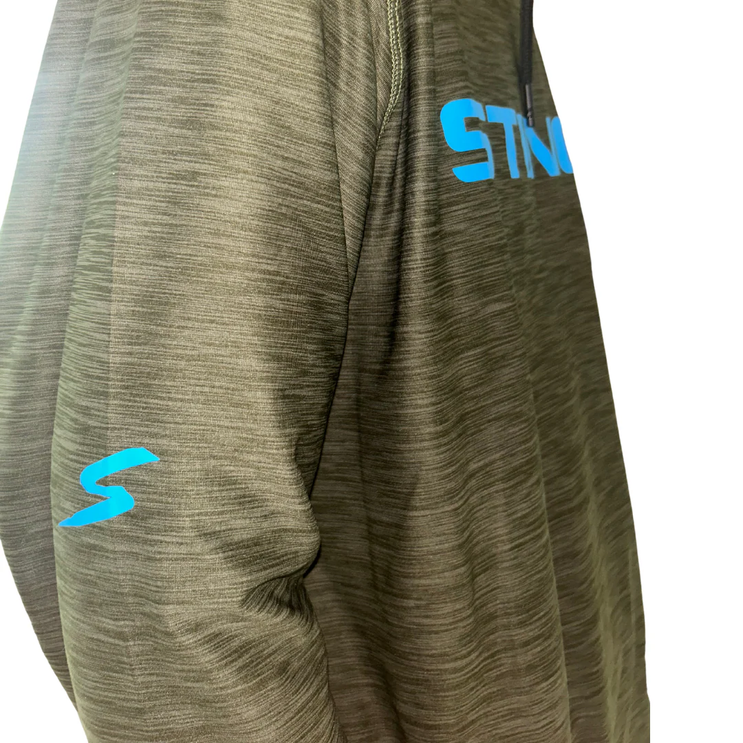 Premium Lightweight Hoodie - Heather Military Green - Image 3