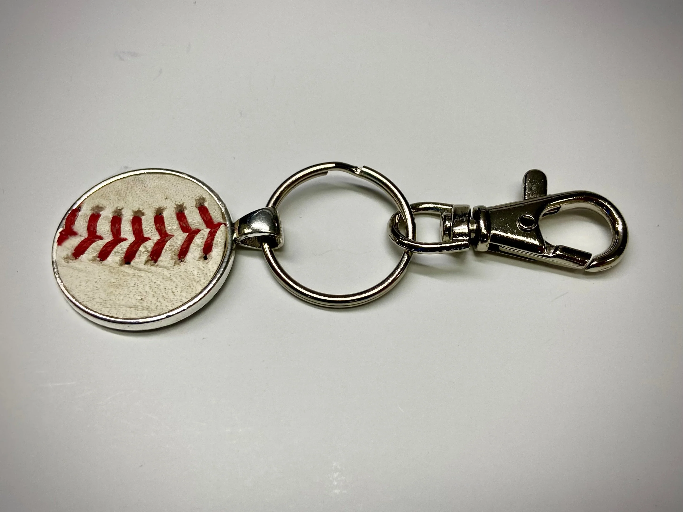Silver Baseball Seam Keychain - Image 6