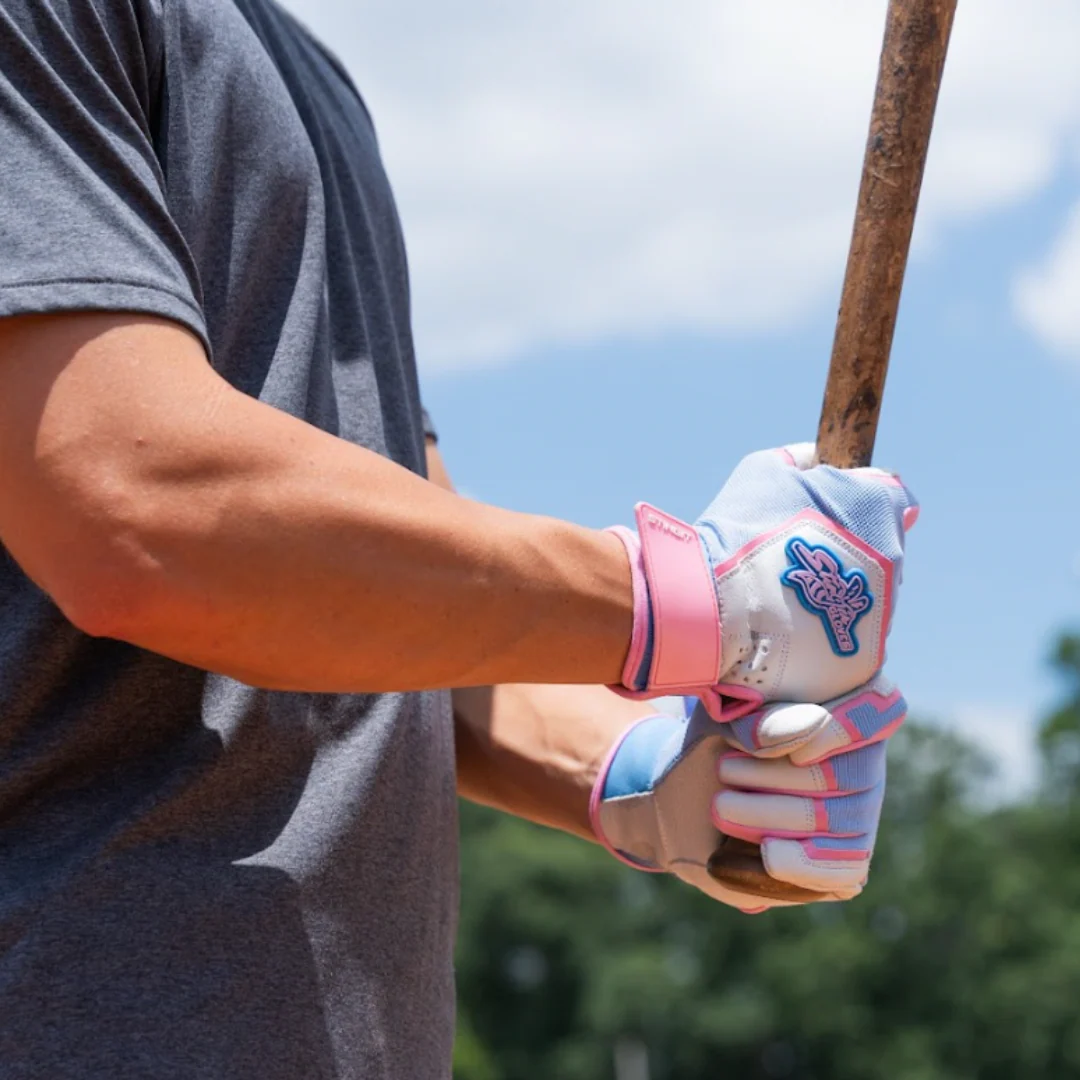 Sting Squad Batting Gloves - Cotton Candy (Bee Logo) - Image 2