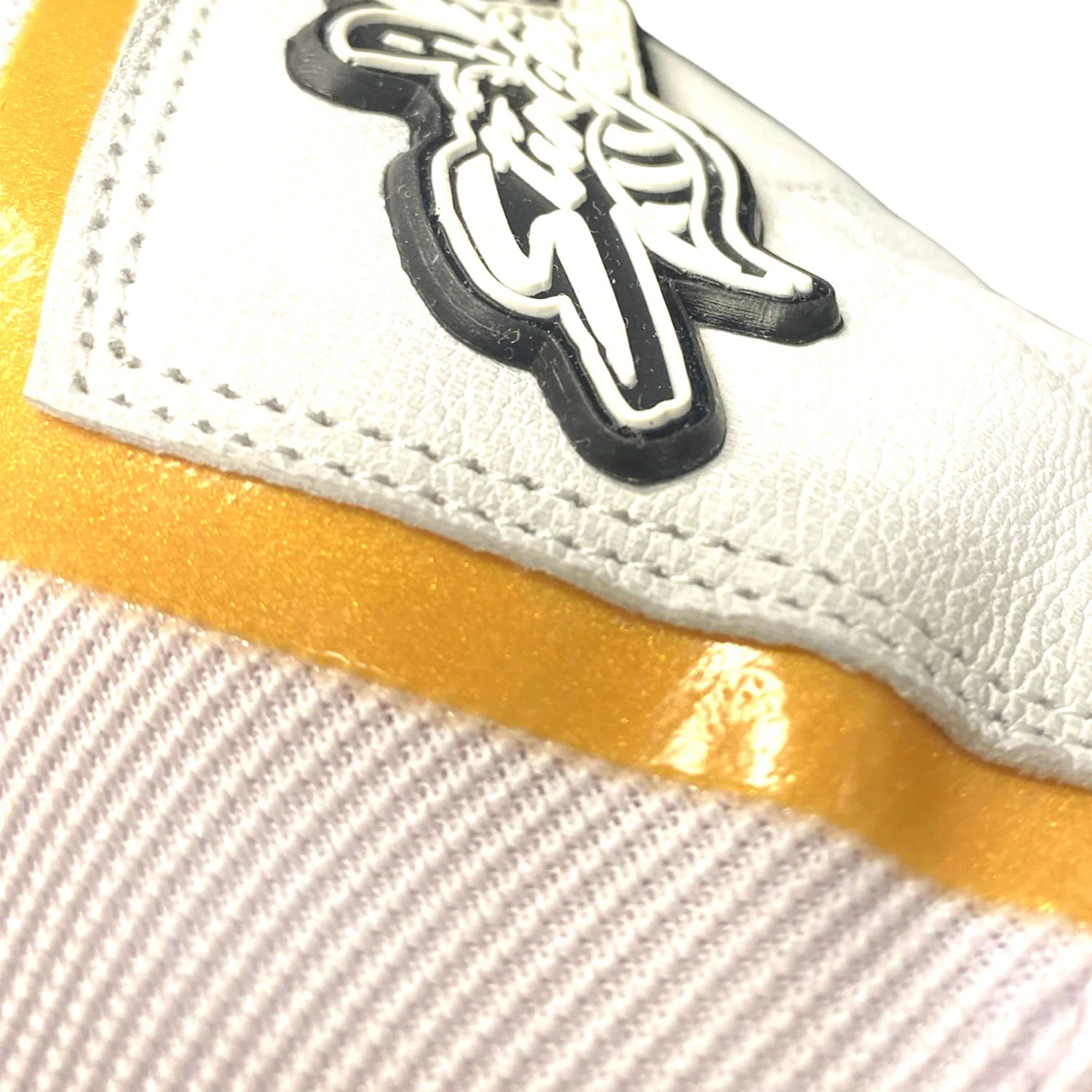 Sting Squad Batting Gloves - White & Gold - Image 3