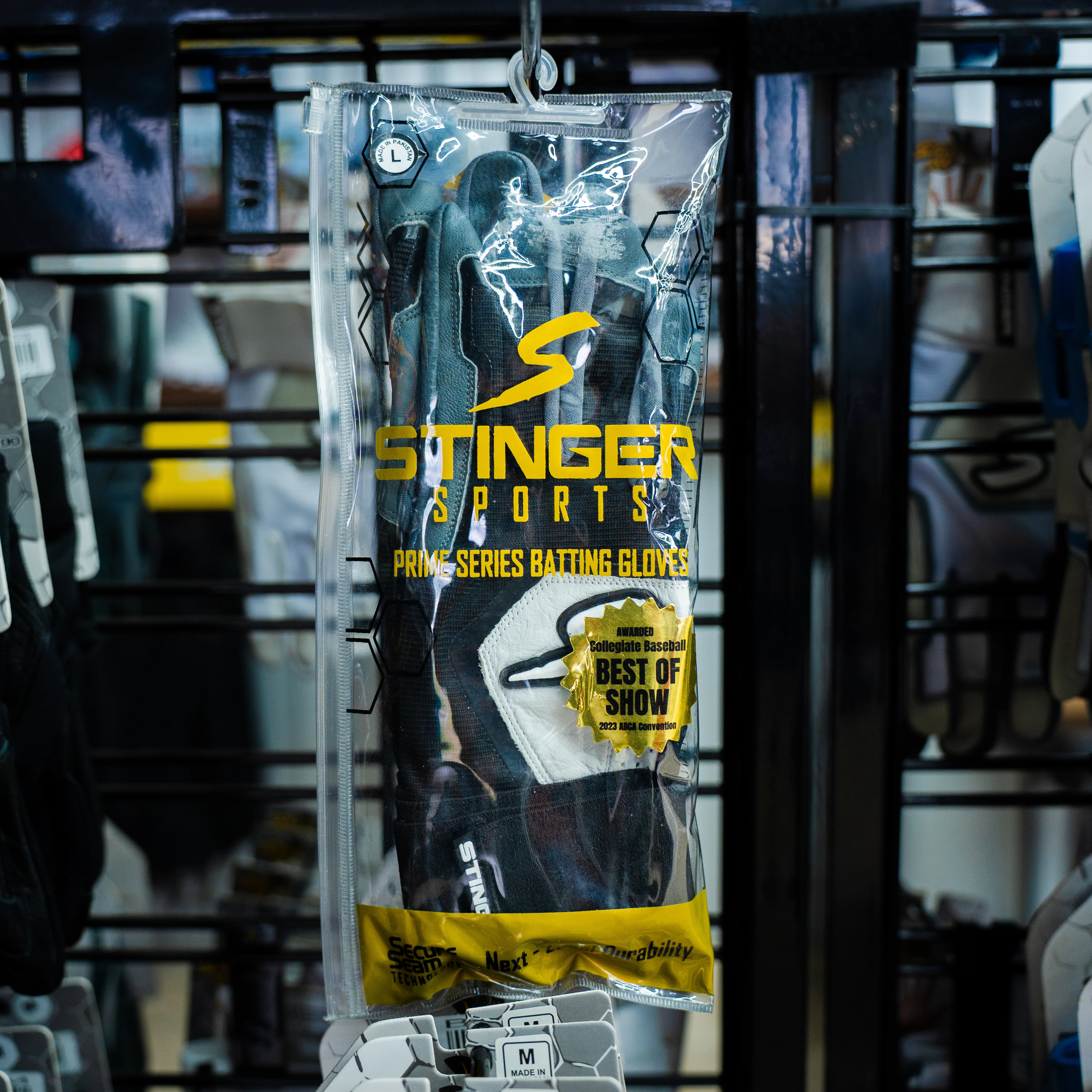 Winder Series Batting Gloves - Graphite/Black & White - Image 5