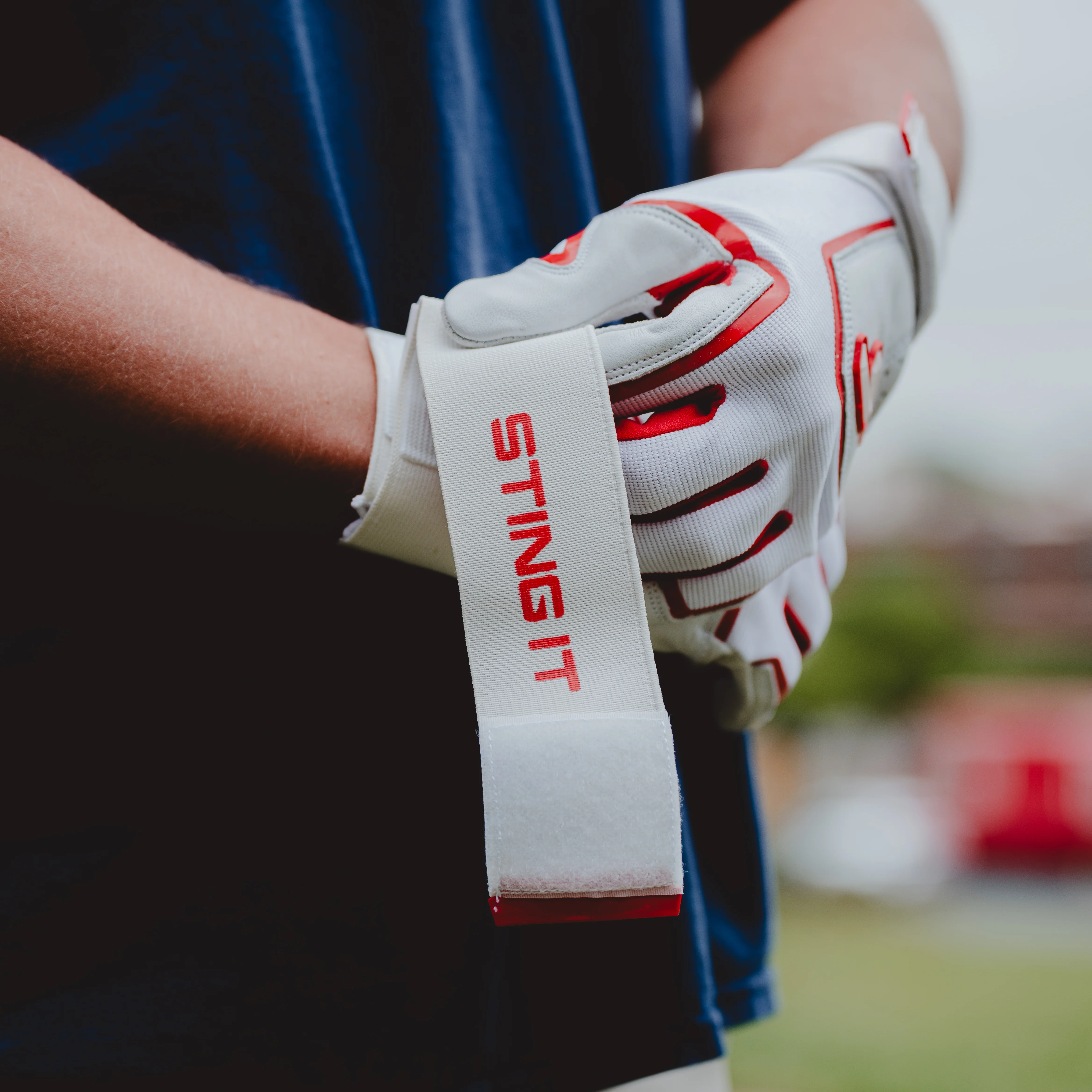 Winder Series Batting Gloves - Red & White - Image 4