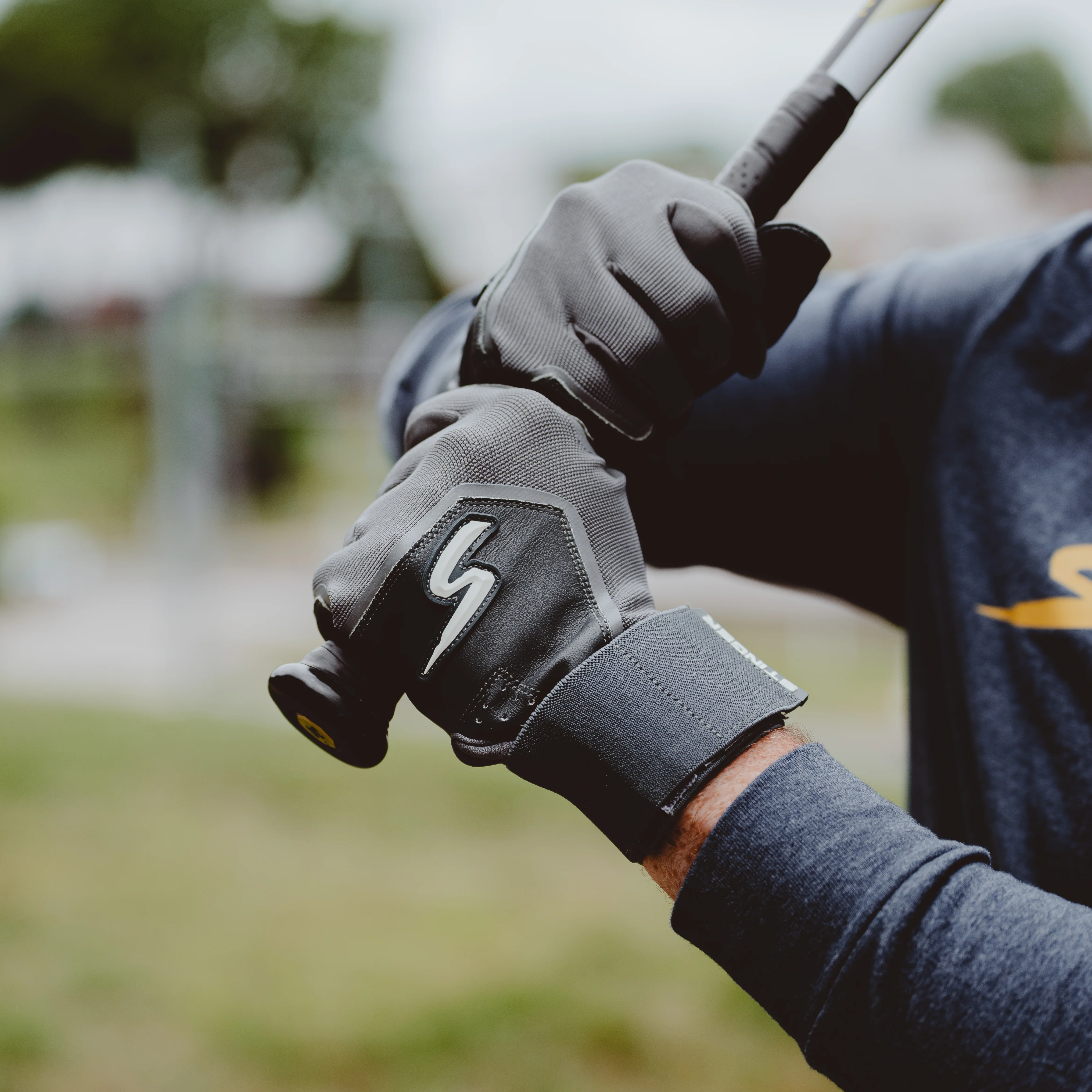 Winder Series Batting Gloves - Smoke Gray - Image 3