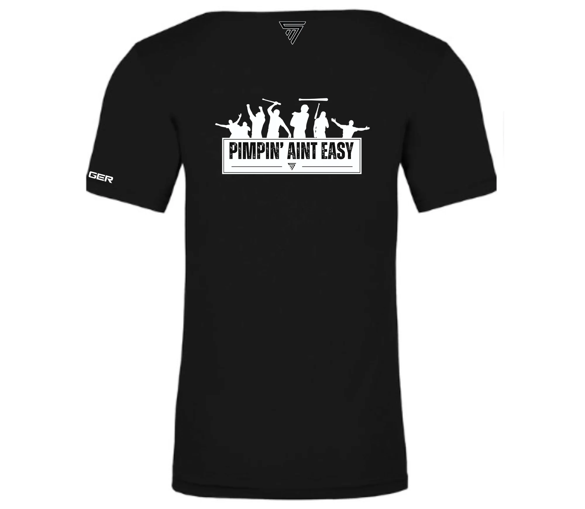 Swingman "Pimpin' Aint Easy" Tee Shirt - Black - Image 3